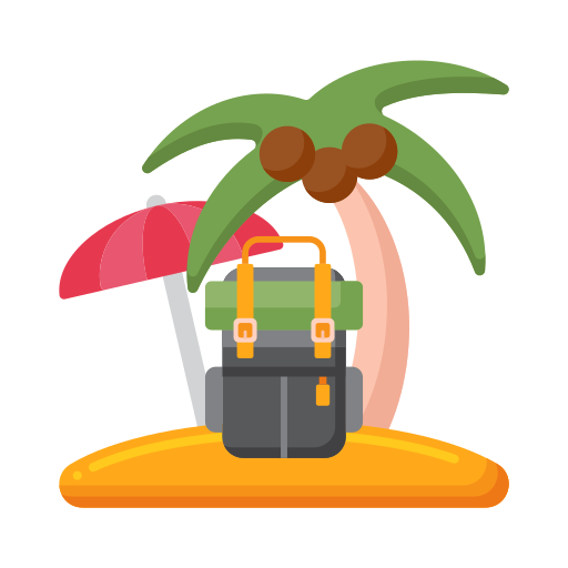 vacaciones icono gratis