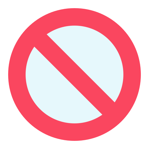 Prohibited Good Ware Flat Icon