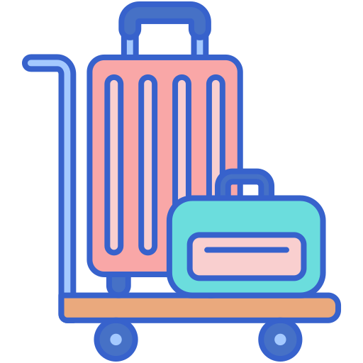 bagagem grátis ícone bagagem grátis ícone