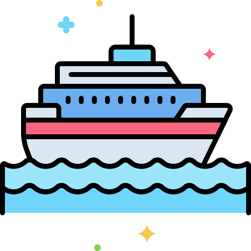 Boat Flaticons Lineal Color Icon