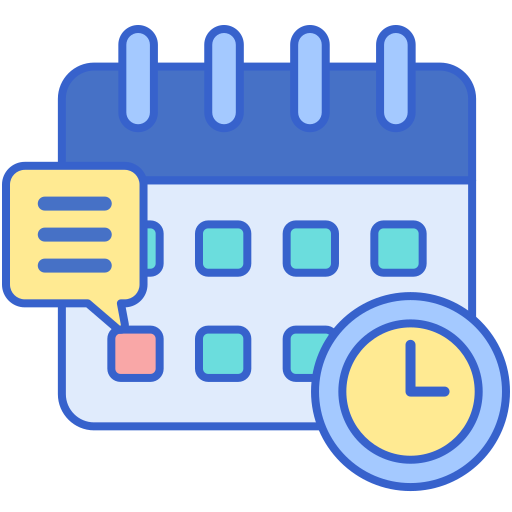 Schedule Flaticons Lineal Color icon