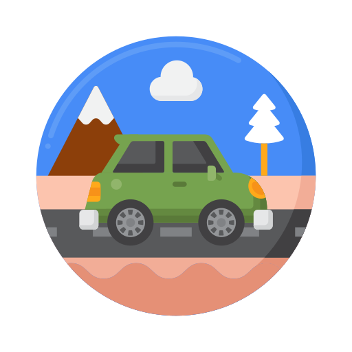 Road trip free icon