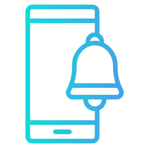 campana de notificación icono gratis