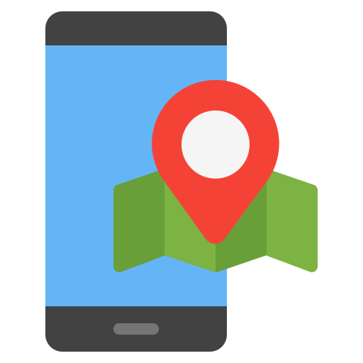 mapas y ubicación icono gratis
