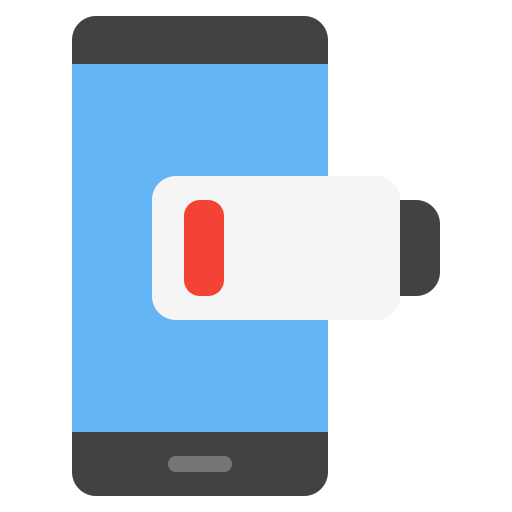 batería baja icono gratis