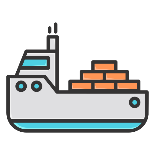 barco de carga icono gratis