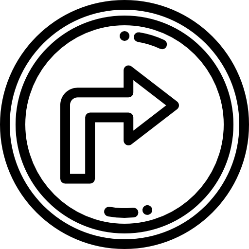 Turn right free icon
