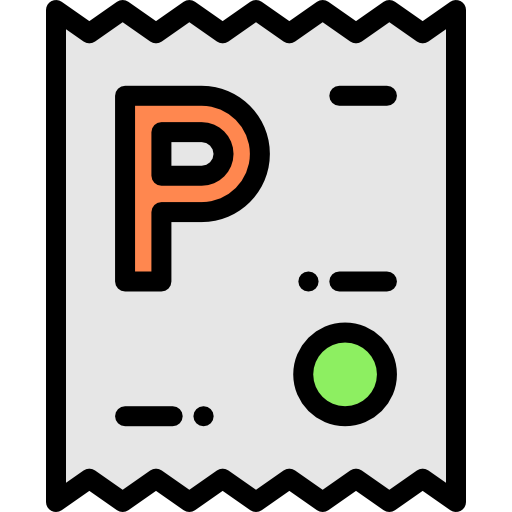 Parking ticket free icon Parking ticket free icon