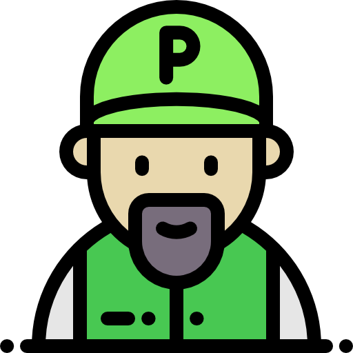 trabajador de estacionamiento icono gratis