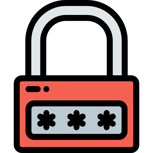 Padlock Detailed Rounded Lineal color icon