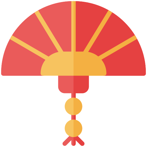 abanico de papel icono gratis