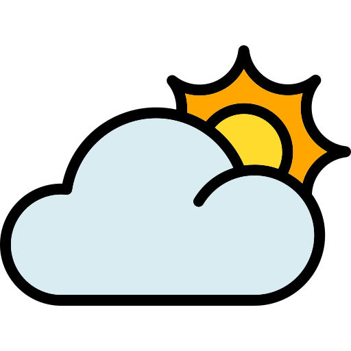 Cloudy Generic Outline Color icon