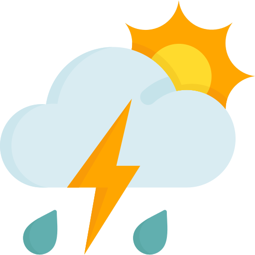 Thunderstorm Generic Flat icon