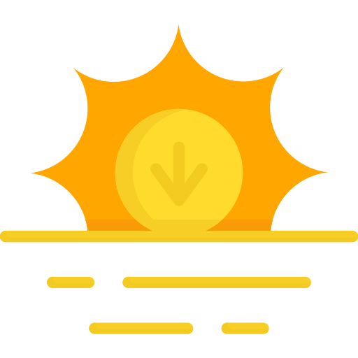 Sunset free icon Sunset free icon