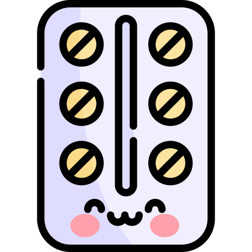 Pills Kawaii Lineal color icon