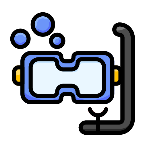 hacer snorkel icono gratis