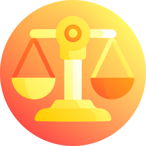 Justice scale Gradient Galaxy Gradient icon