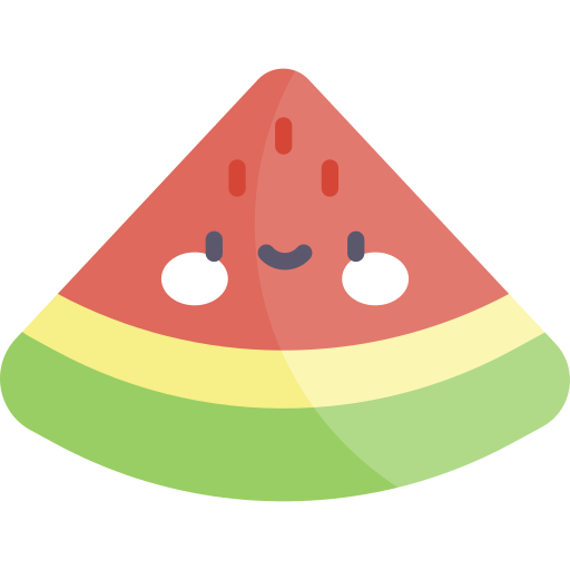 Watermelon Kawaii Flat icon