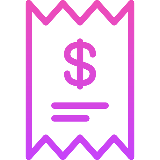 Receipt free icon