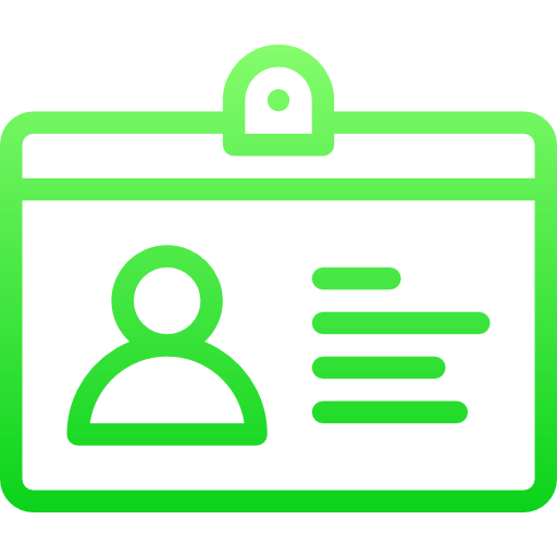 Id card Stockio Lineal Gradient icon