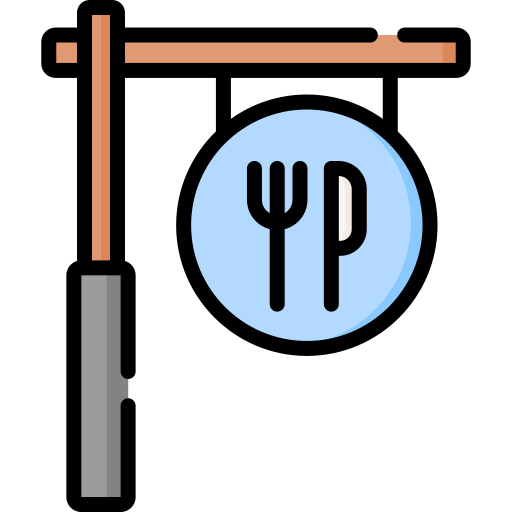 le restaurant Icône gratuit