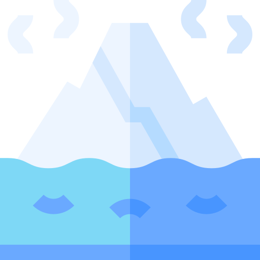 Glacier Basic Straight Flat icon