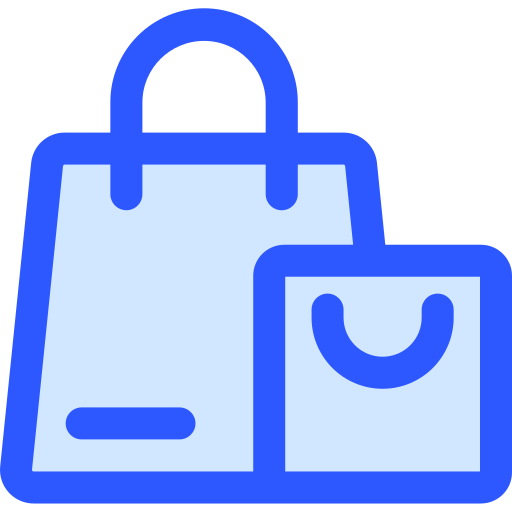 Shopping bag Generic Blue icon