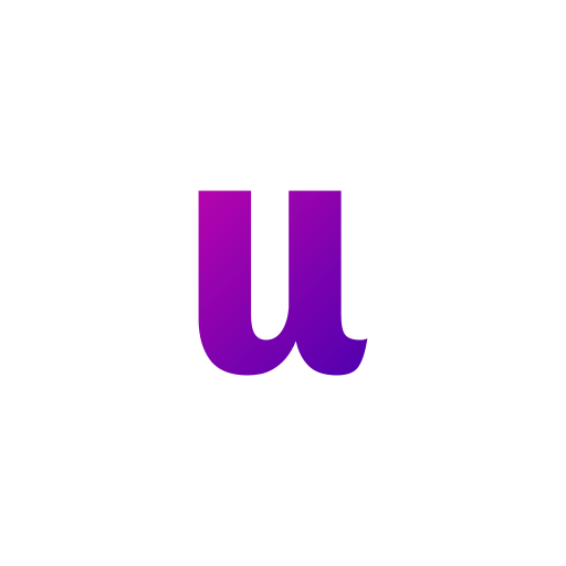 the letter u in purple