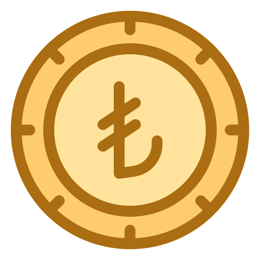 lira turca icono gratis