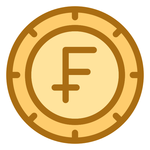 Swiss franc free icon