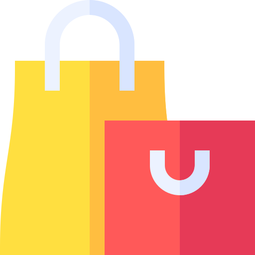 Shopping bag Basic Straight Flat icon