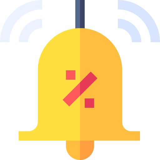 campana de notificación icono gratis