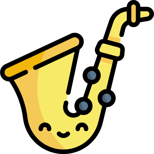 saxofón icono gratis