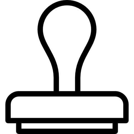 estampilla icono gratis