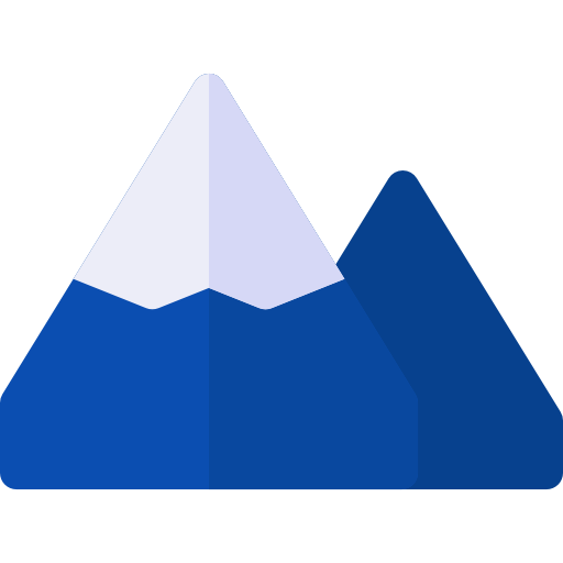 Mountain Basic Rounded Flat icon