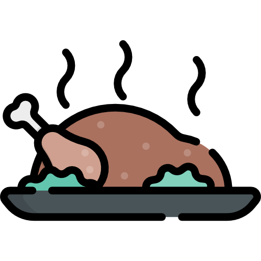 Turkey Kawaii Lineal Color Icon