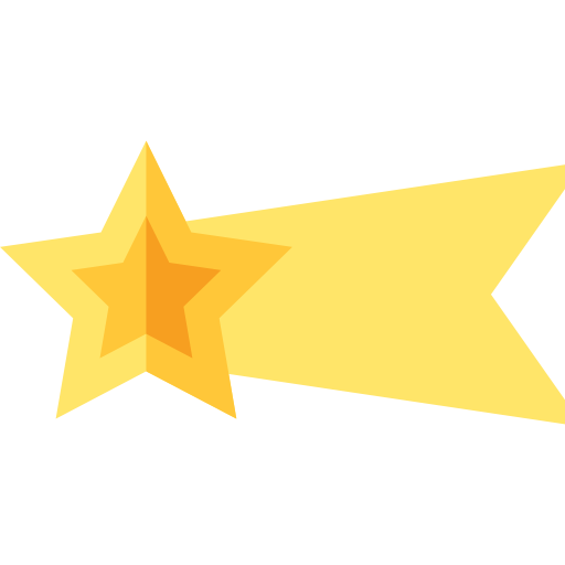 estrela cadente grátis ícone