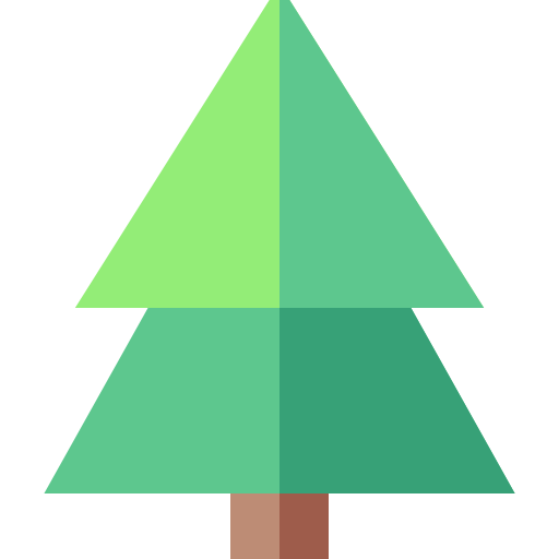 Christmas tree Basic Straight Flat icon