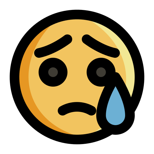 Cry Generic Outline Color icon