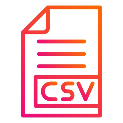 csv icono gratis