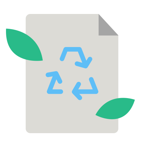 reciclaje de papel icono gratis