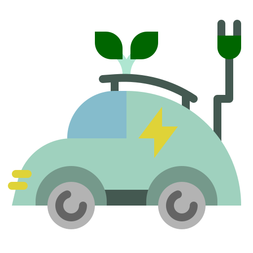 coche eléctrico icono gratis