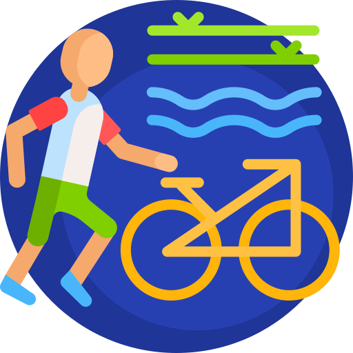 triatlón icono gratis