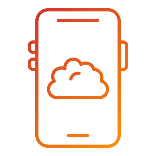 nube móvil icono gratis