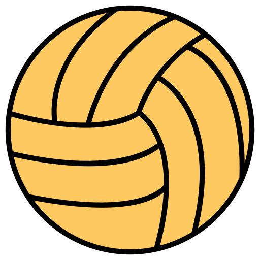 Volleyball Generic Outline Color icon