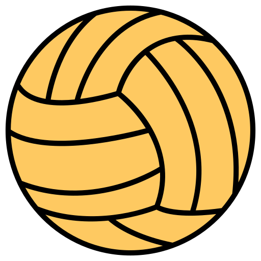 Volleyball ball Generic Outline Color icon