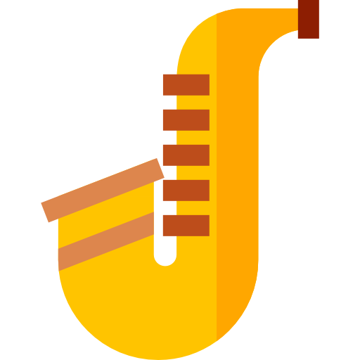 saxofón icono gratis