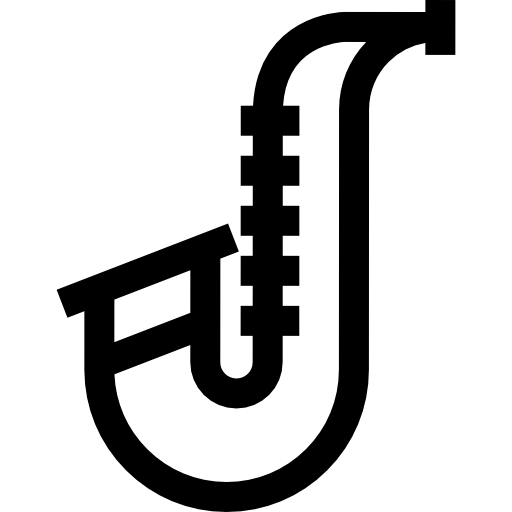 saxofón icono gratis