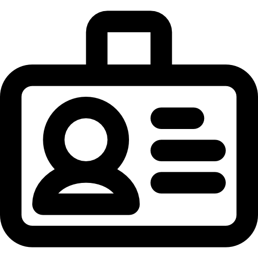 tarjeta de identificación icono gratis