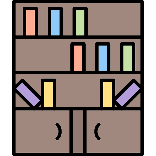Книжный шкаф бесплатно иконка